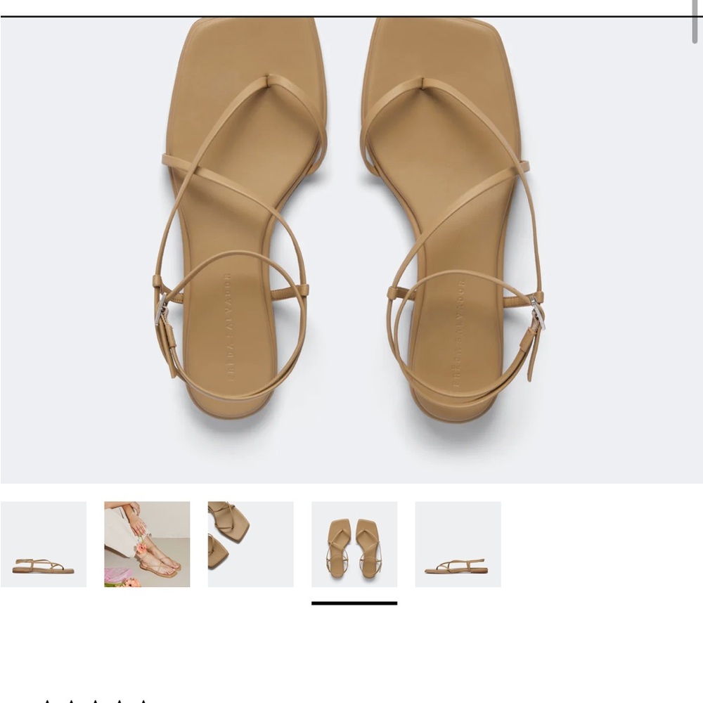 Freda Salvador Alexia Barely There Sandal in Latte Calf, sold out!